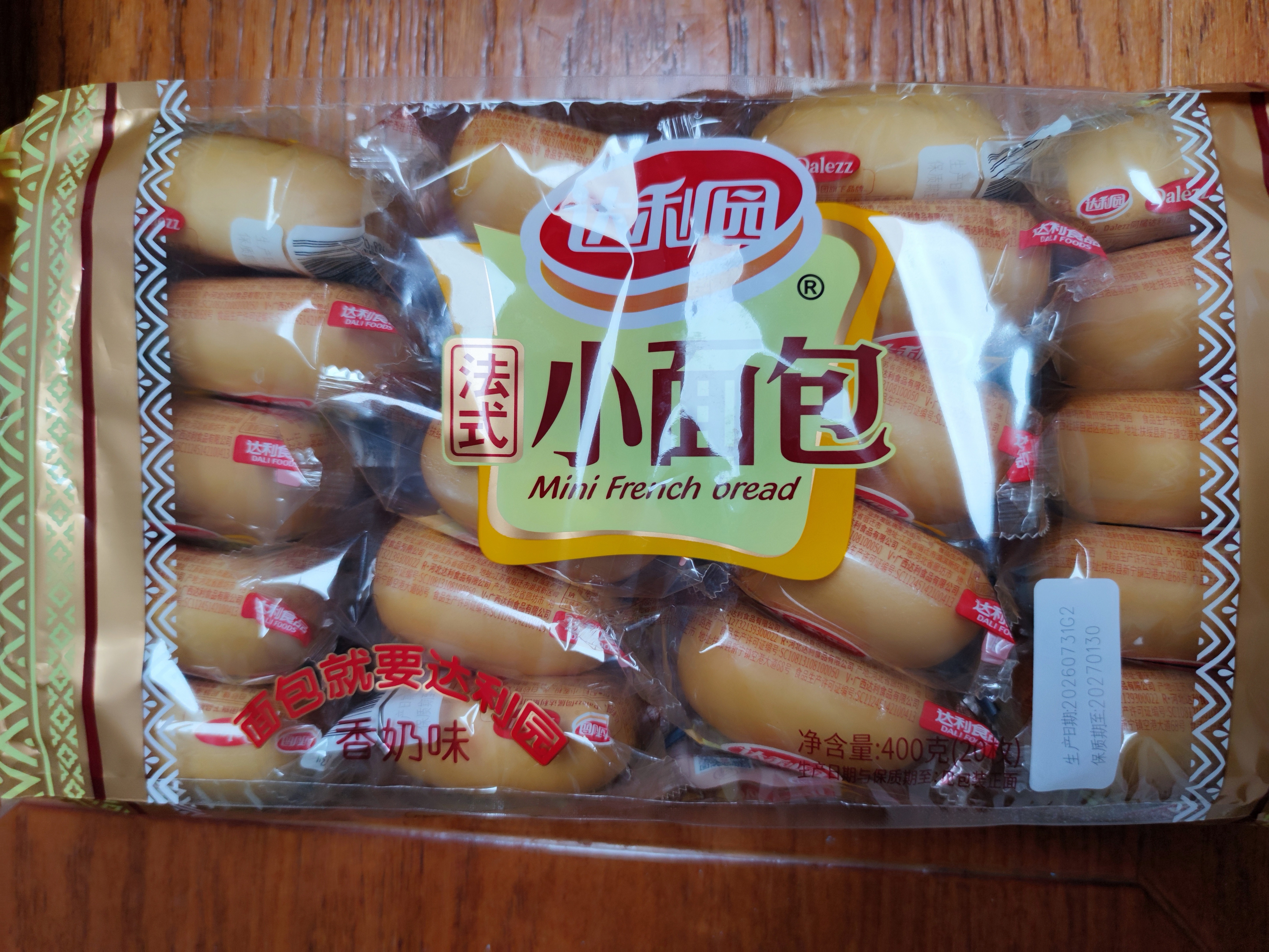 达利园法式小面包香奶味400g零食糕点心学生早餐代餐 新老包装随机发货 实拍图