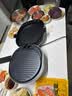 美的（Midea）电饼铛 家用双面加热煎烤机烙饼电煎饼锅34大尺寸加深烤盘上下盘可拆洗早餐机烤肉电饼档 JKE3478 实拍图