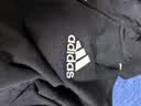 adidas通勤休闲三条纹连帽夹克早秋外套卫衣男装阿迪达斯轻运动   黑色/白   L 实拍图