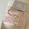 MUJI[自营限定款]女士无侧缝 双层纱织睡衣 纯棉家居服 浅粉红色 L 实拍图