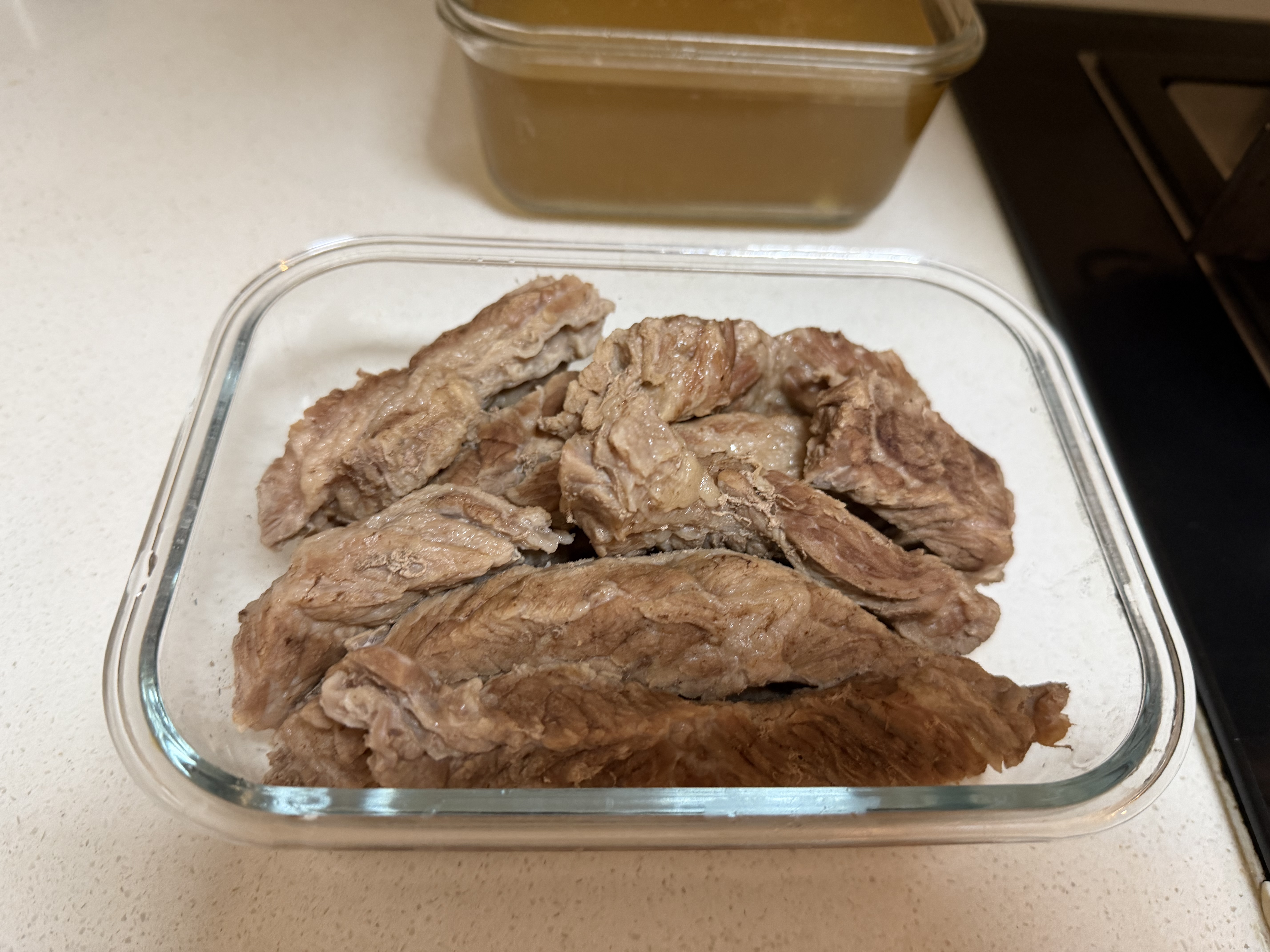 往来白丁 内蒙古原切牛肋条4斤净重 黄牛肉生鲜去骨胸部烧烤火锅食材草饲 实拍图