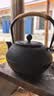 万家全铸铁壶煮茶器围炉煮茶壶煮水泡茶烧水壶铁质功夫茶具电陶炉煮茶器 【大号】铁壶+不锈钢滤网 1200ml 实拍图