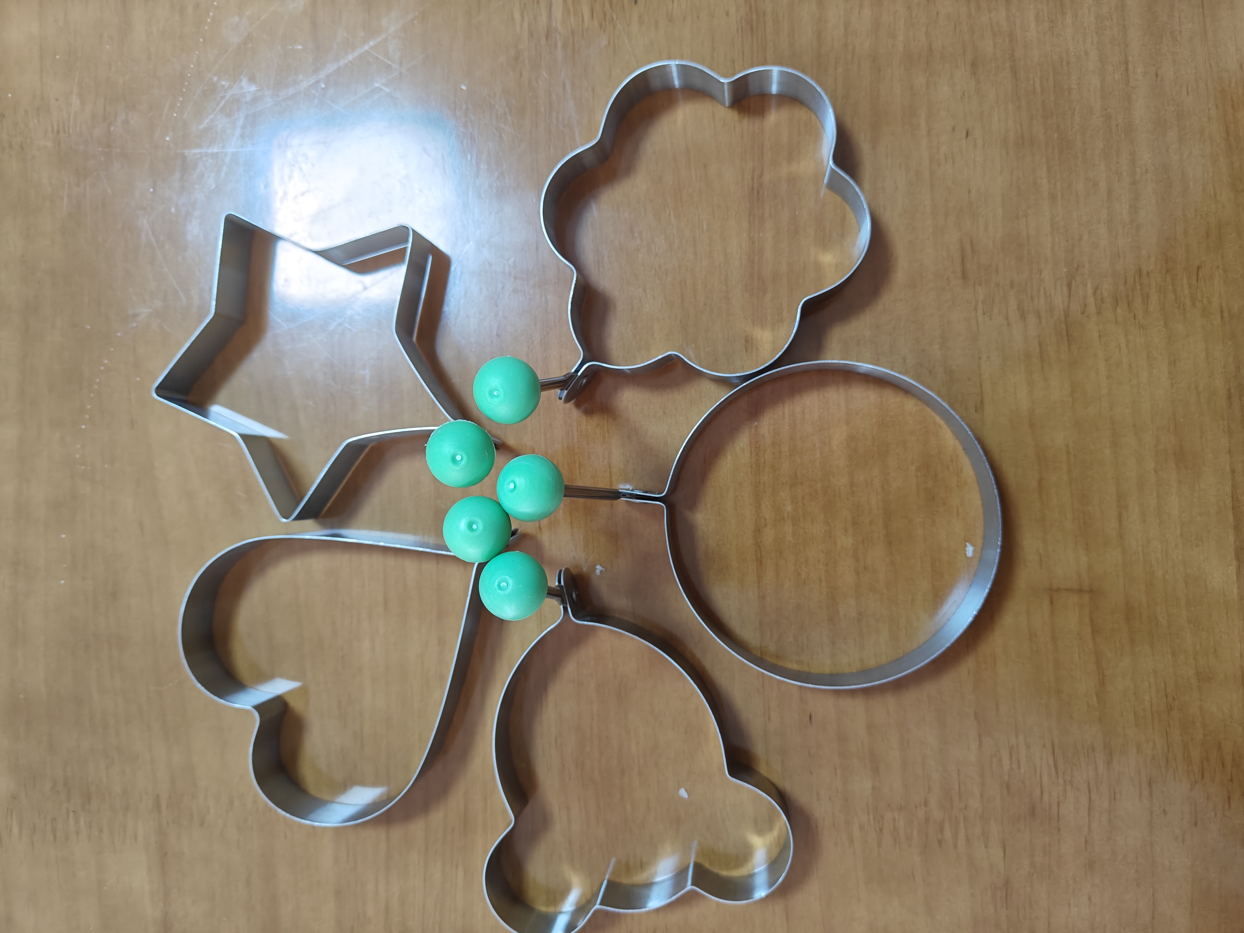 维简煎蛋模具煎鸡蛋神器煎饼荷包蛋爱心性圆形烘焙定性DIY模具 5个装 实拍图