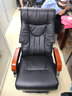 凯联（KAILIAN）弓形办公椅电脑椅真皮座椅学习椅舒适久坐会议椅旋转椅子书桌椅 经典黑＋弹簧包坐垫 精选小牛皮【可旋转】 实拍图