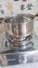 爱仕达（ASD）汤锅 304不锈钢小汤锅 蒸锅复底炖煮锅 20CM燃气电磁炉通用奶锅B1 实拍图