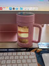 树彬 创意玻璃杯子商务办公室过滤泡茶叶杯带手柄水杯茶水分离杯男士 粉色450ml 实拍图