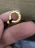 中国黄金（CHINA GOLD）祥云平安扣黄金吊坠女士足金项链套链生日礼物送女朋友老婆妈妈 【今/次日达】足金平安扣吊坠(金重约0.31g)赠黑挂绳 实拍图