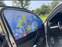 趣行汽车遮阳帘通用型磁吸车窗遮阳帘防晒隔热 海底世界后排单片装 实拍图