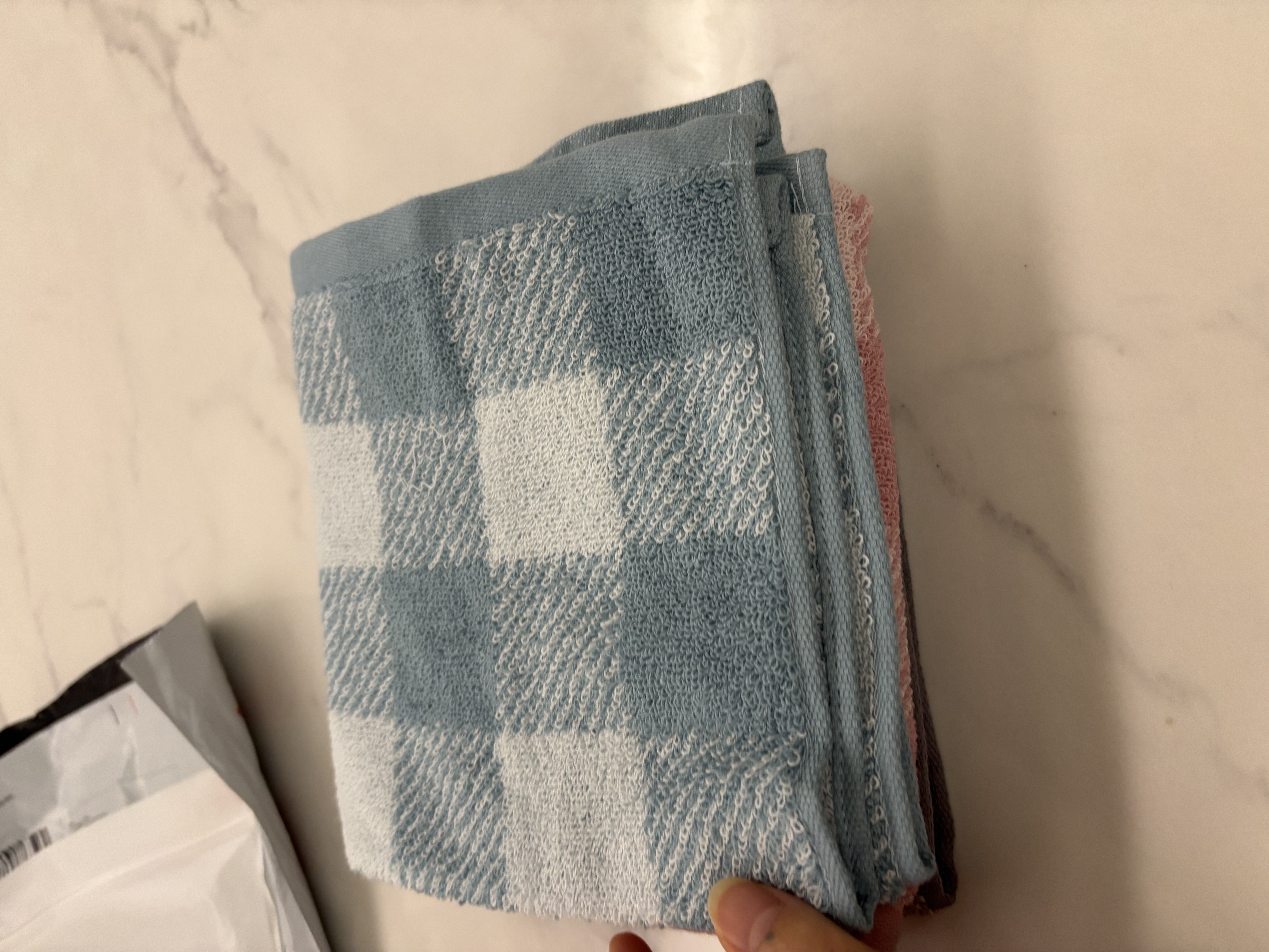 洁丽雅（Grace）A类抗菌防螨纯棉方巾3条装柔软舒适加厚吸水小毛巾擦汗巾运动 实拍图