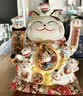 吉猫堂招财猫开业大摆件店铺开业送礼前台收银台装饰品家居乔迁送礼礼品 【店长推荐】32CM高【八方进财】当次日达 【礼盒+坐垫+围脖】电池插电两用 实拍图