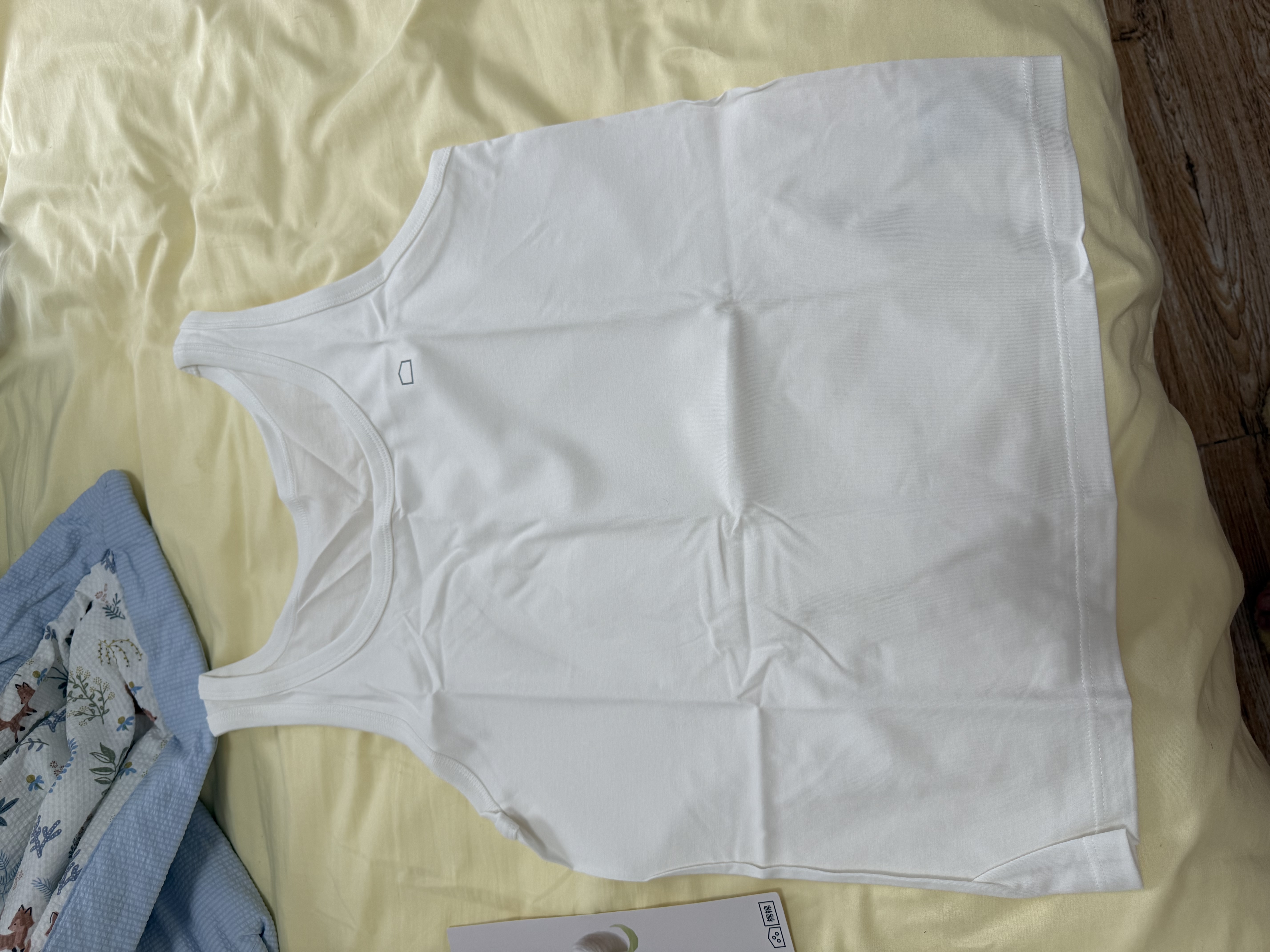 蕉内棉棉301H女士背心100%纯棉窄肩全棉家居服无袖无侧缝睡衣可外穿 实拍图