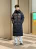 准者（RIGORER）长款羽绒服男2026秋冬新款连帽保暖防风加厚运动户外休闲情侣外套 纯正黑 L (175) 实拍图