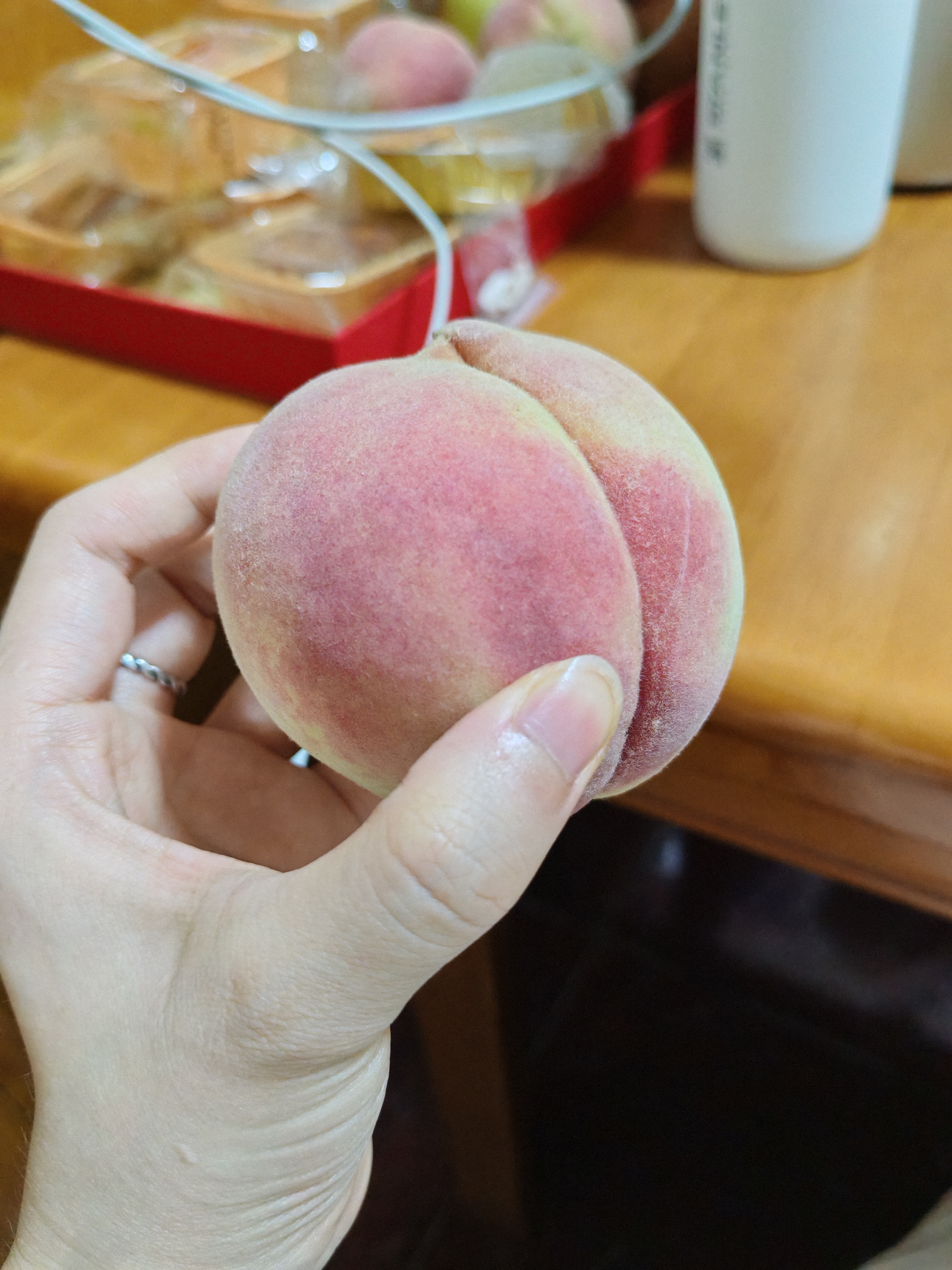 京鲜生山西水蜜桃 净重4.5斤 单果140g+ 新鲜水果 源头直发包邮 实拍图