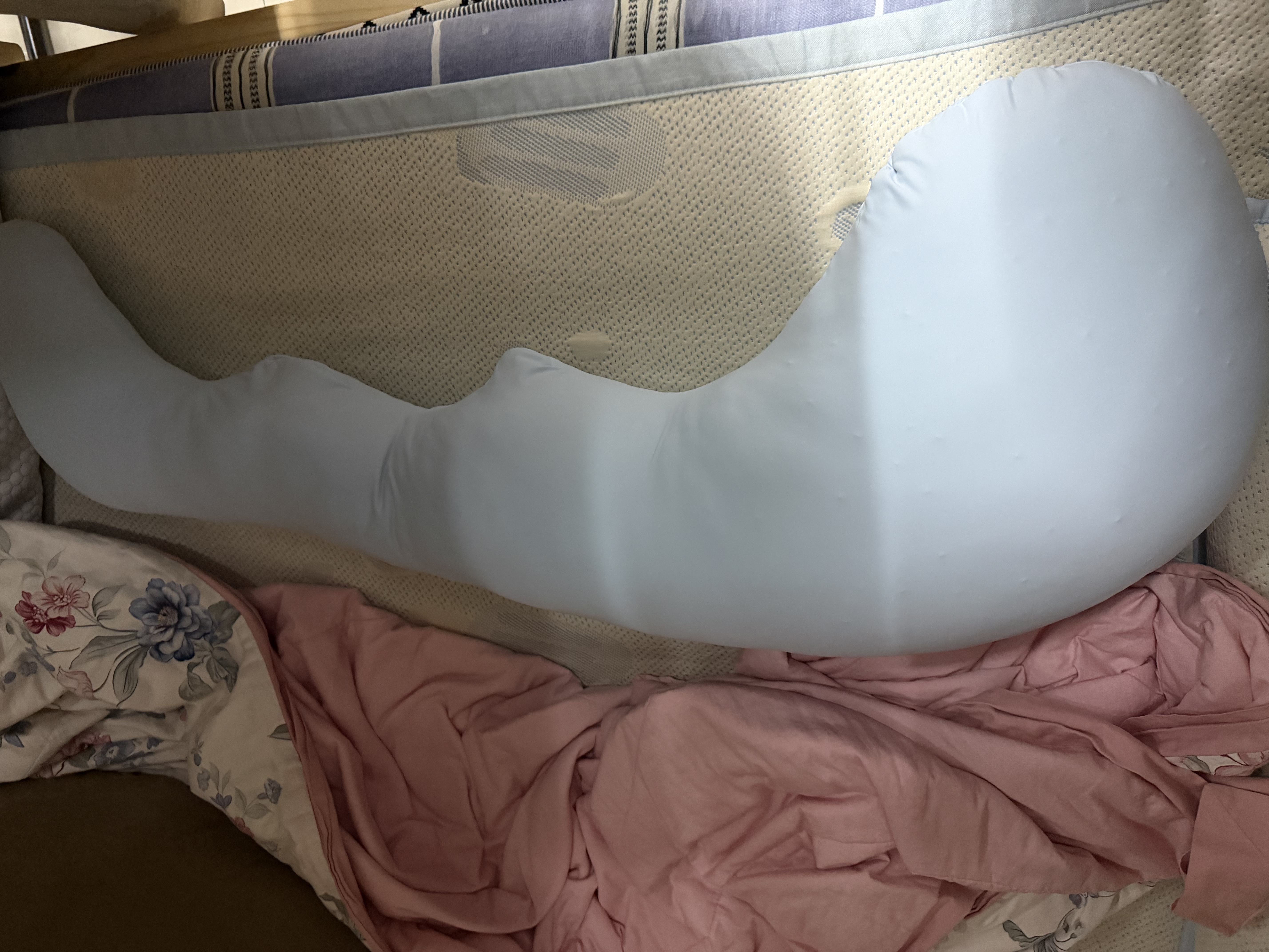 名创优品（MINISO）深睡释压抱枕长条睡觉专用男女侧睡夹腿人体枕头抱睡床头沙发靠枕 实拍图