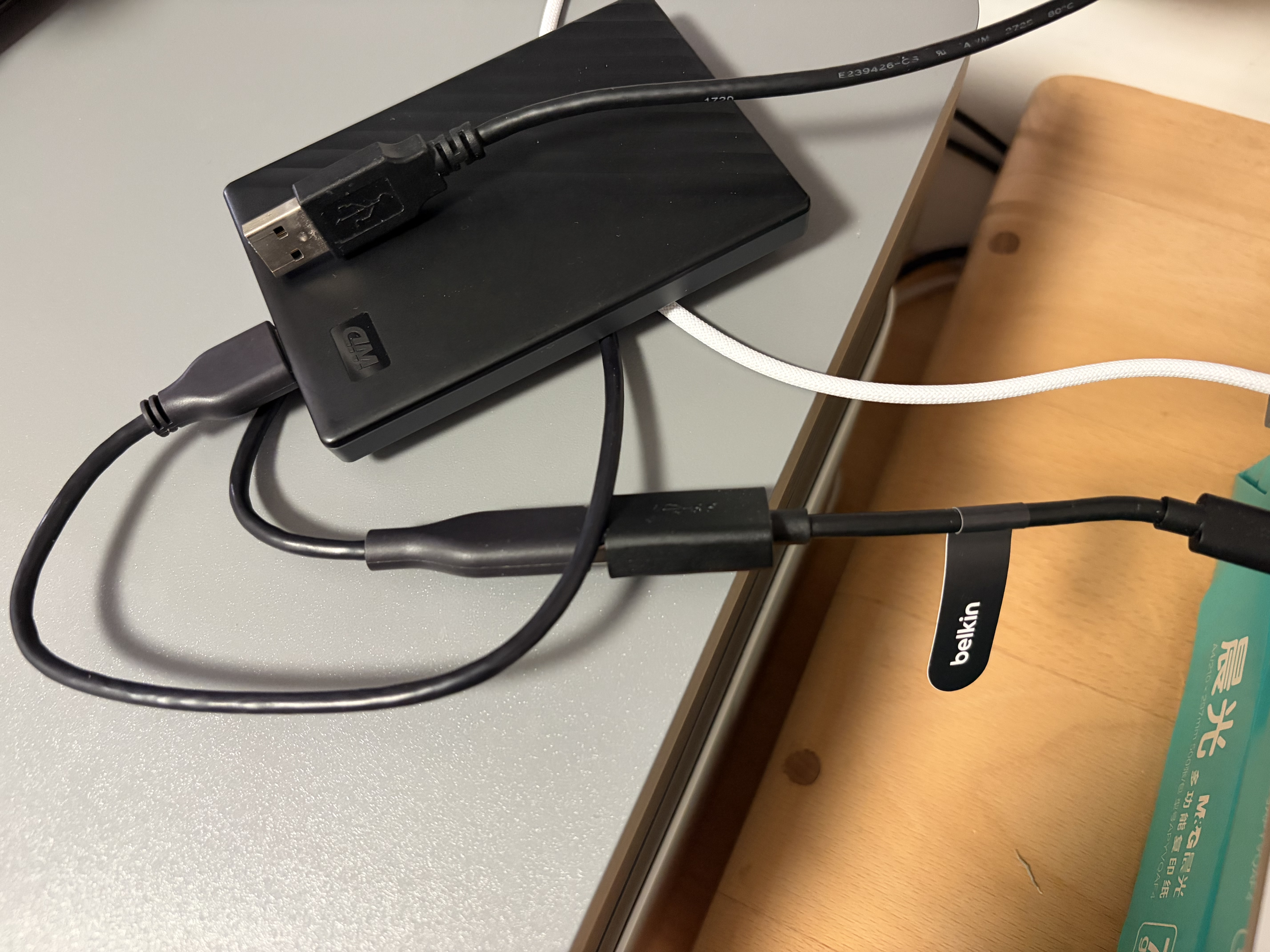 贝尔金（BELKIN） USB-C转MicroUSB\/MiniB数据传输线VGA\/HDMI适配器 C 转 USB-A适配器母口 1.5A 5Gbps 实拍图