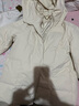 素羽轻罗羽绒服女中长款冬2025年新款韩版加厚宽松面包服学生外套上衣女装 米白色 M 实拍图