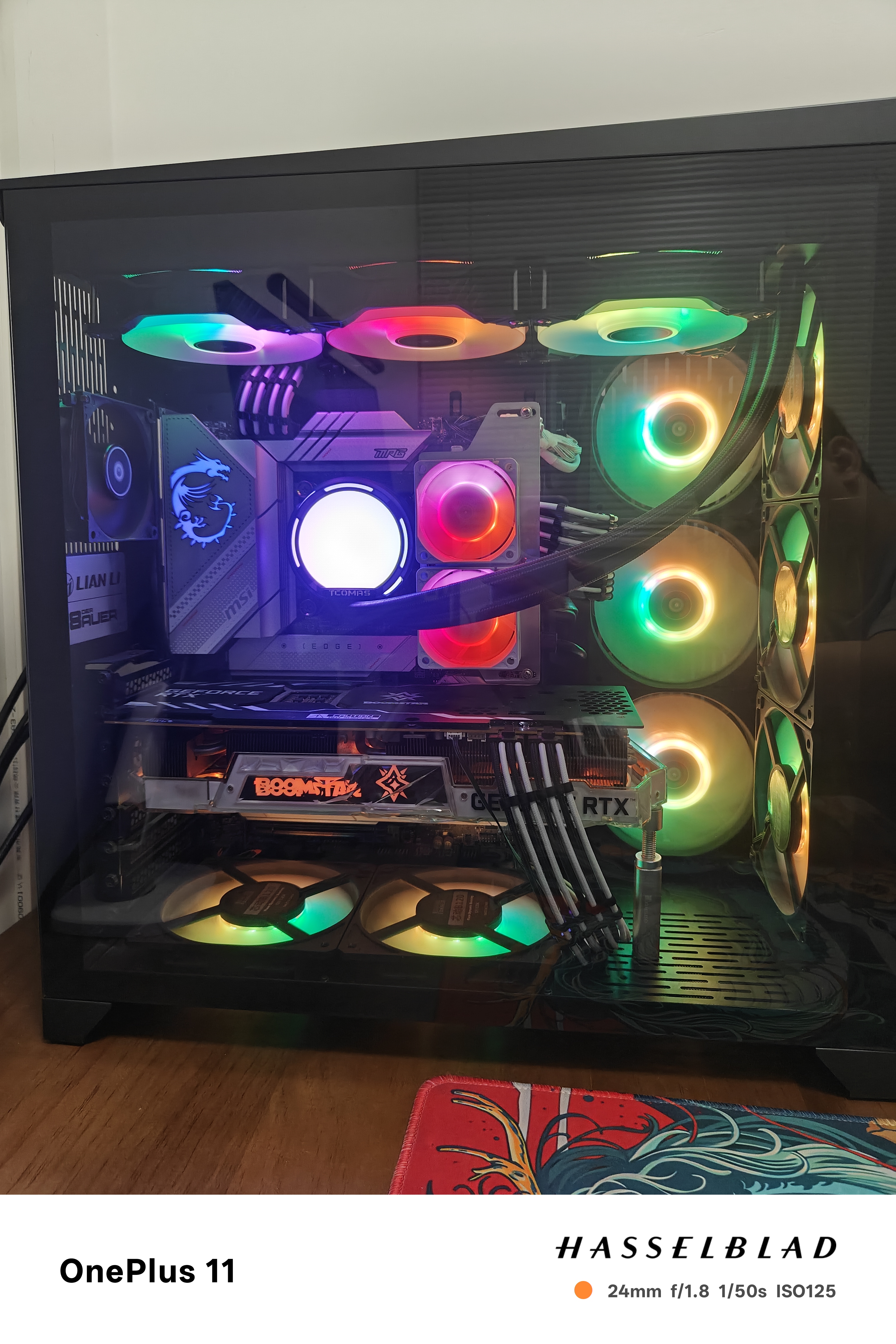 TCOMAS钛钽SJ-A080 360黑色 一体式CPU水冷散热器 大冷头加厚冷排风扇ARGB光效 支持intel/AMD 实拍图