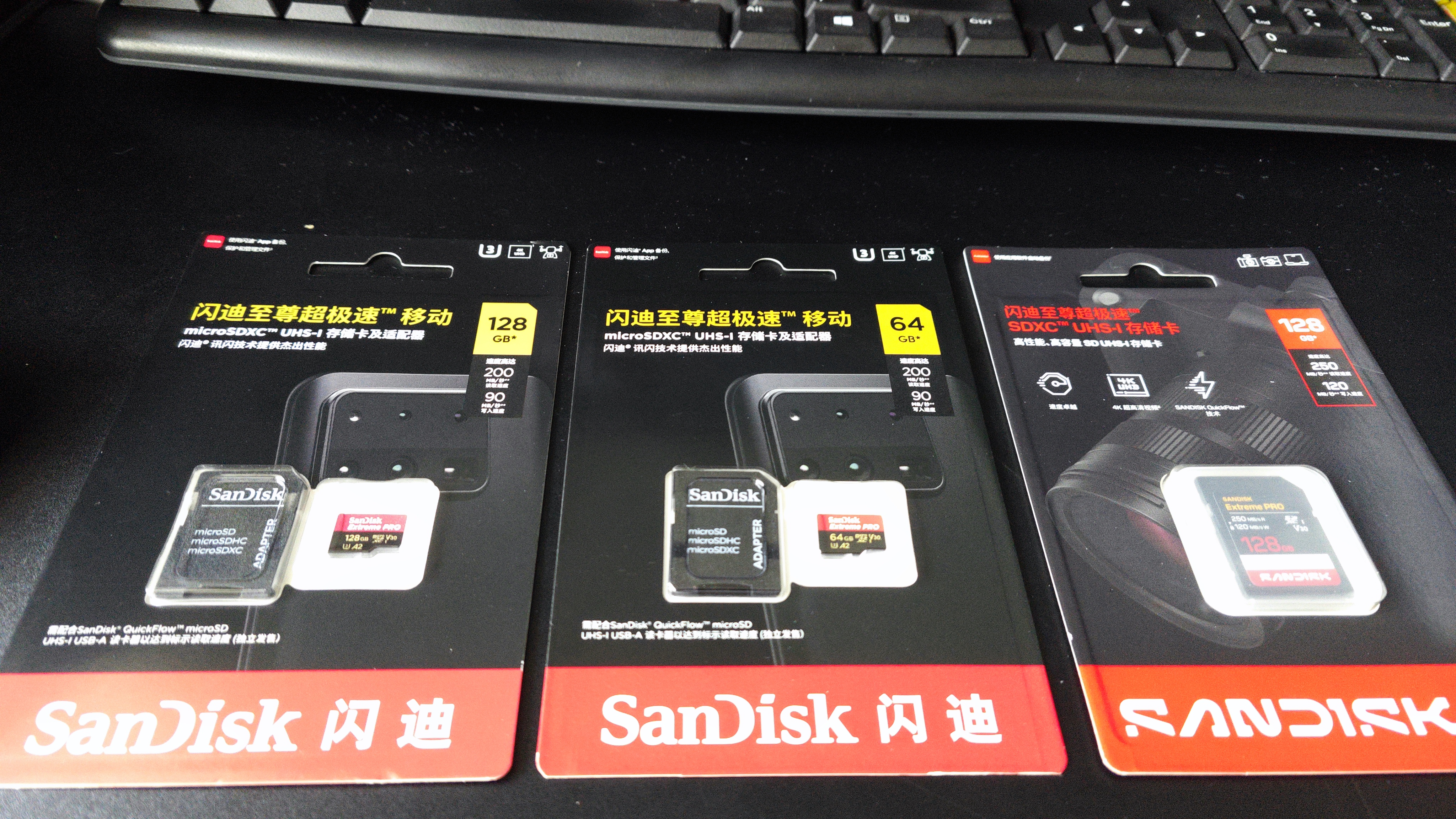 Sandisk闪迪64GB TF（MicroSD）存储卡 U3 C10 A2 V30 4K 至尊超极速移动版内存卡 读速200MB/s 实拍图