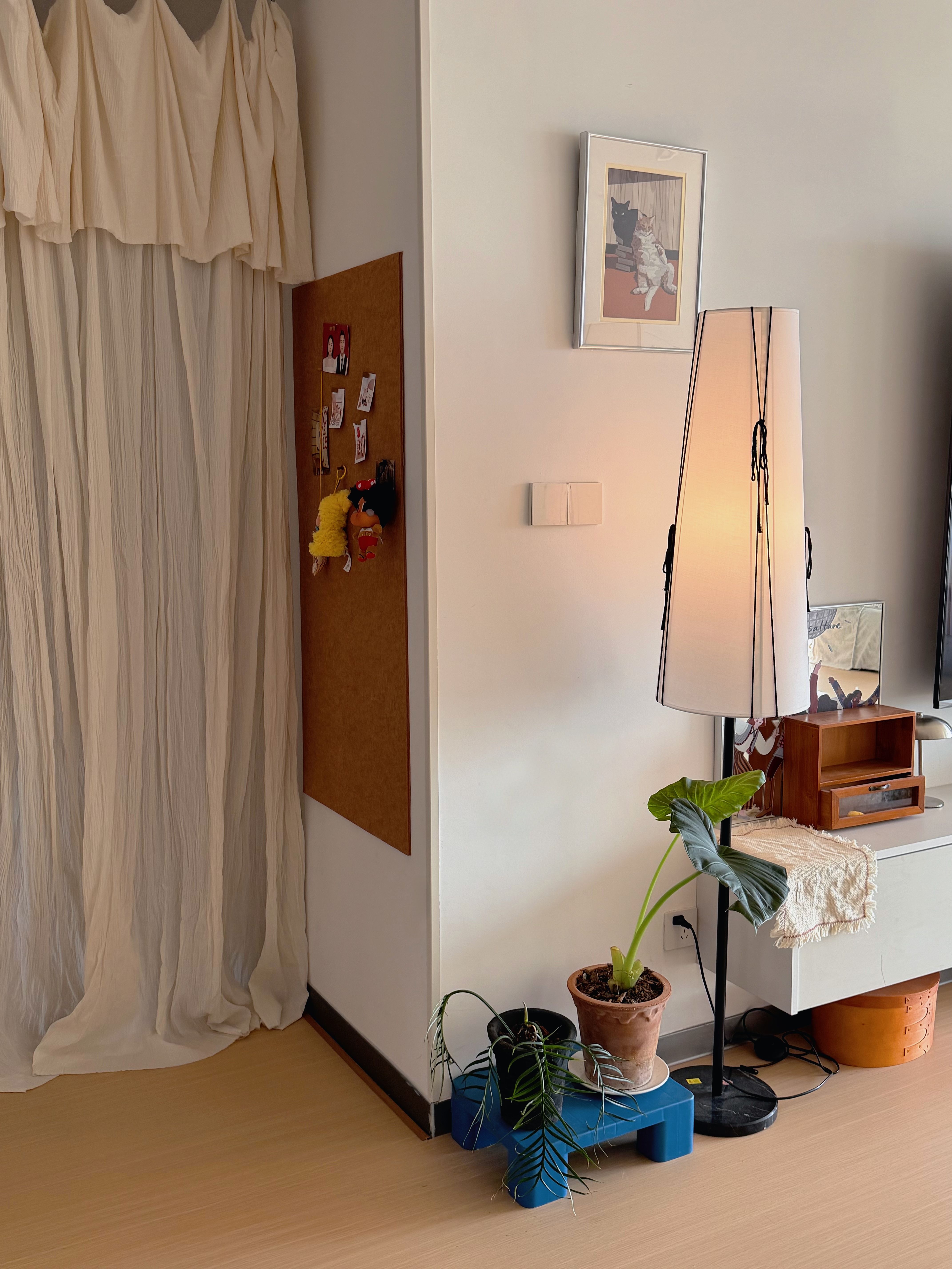 实承平板塑料托盘防潮板仓库垫板叉车板栈板卡板货架冷库地堆托板40*30*12蓝色 实拍图