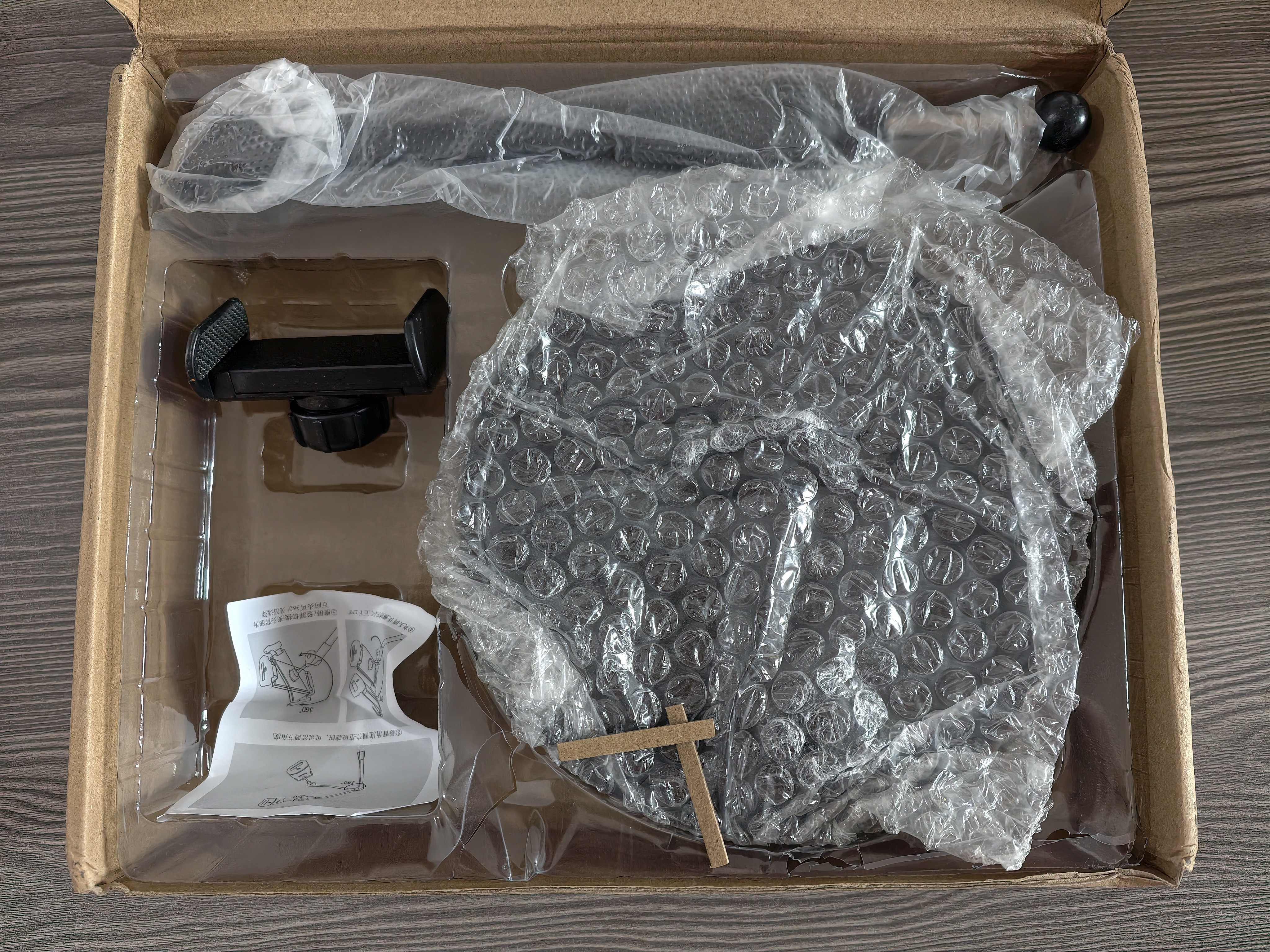 孜泰【2机位手机】手机支架悬臂可调节桌面直播追剧网课拍视频俯拍架碳素钢双机位 D55 黑色 实拍图
