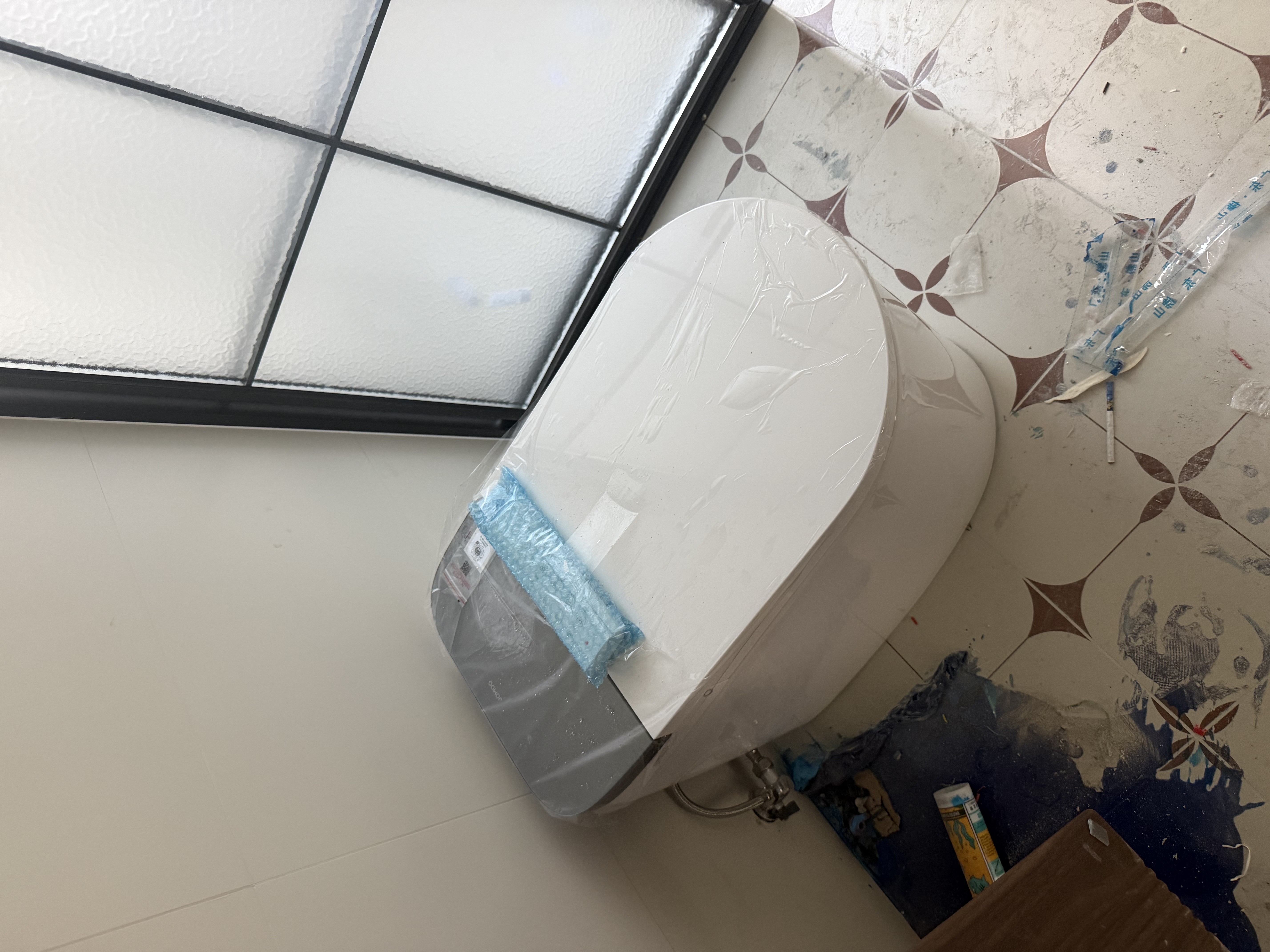 九牧（JOMOO）净界智能马桶S8家用马桶感应翻盖圈除臭除菌坐便器定制水洗烘干 【净界Ultra-ZS860】香氛焕香+移动烘干 坑距是290-390选305 实拍图