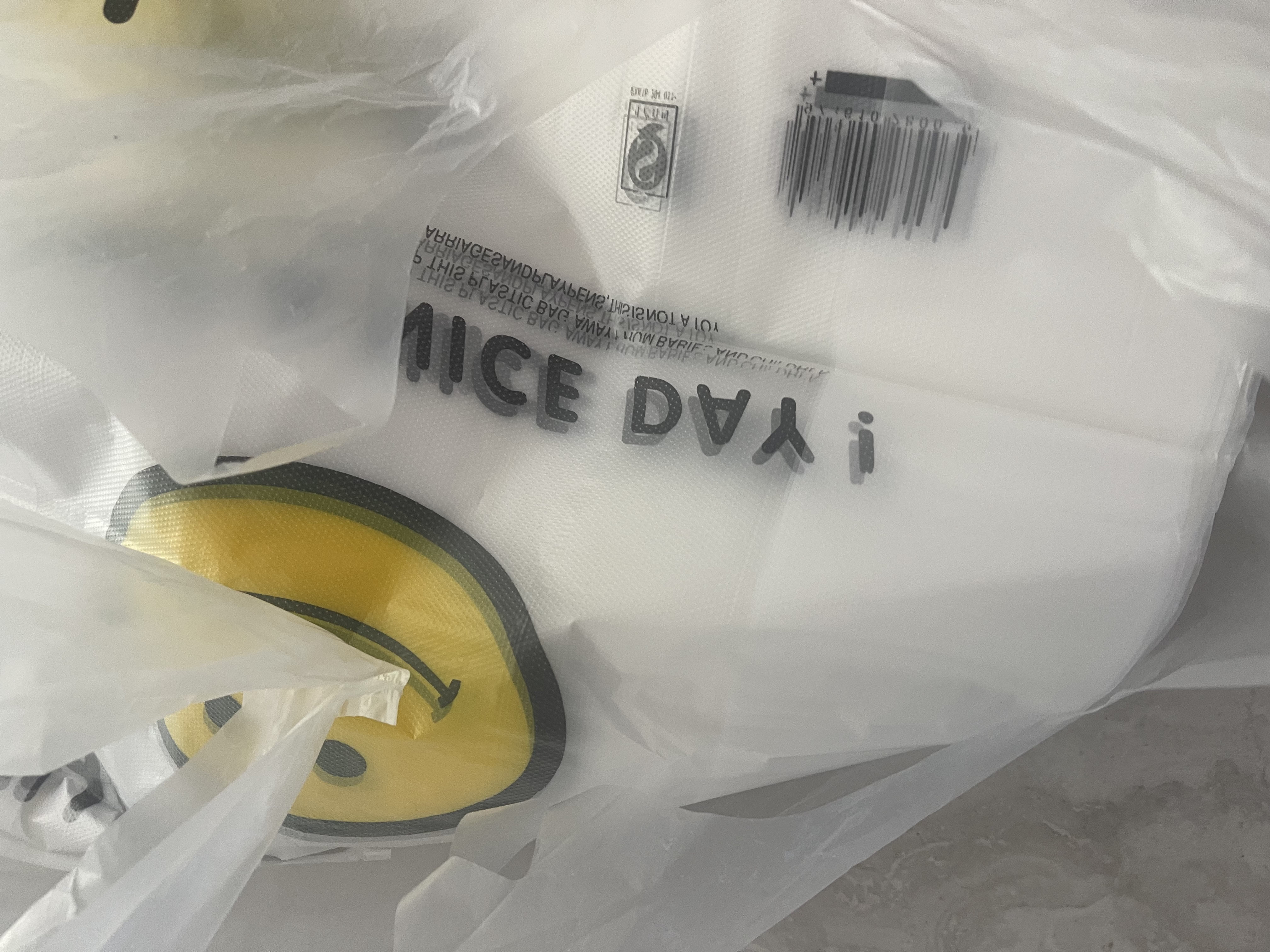 登比塑料袋加厚背心袋大号笑脸超市购物食品袋方便打包袋40*60cm100只 实拍图