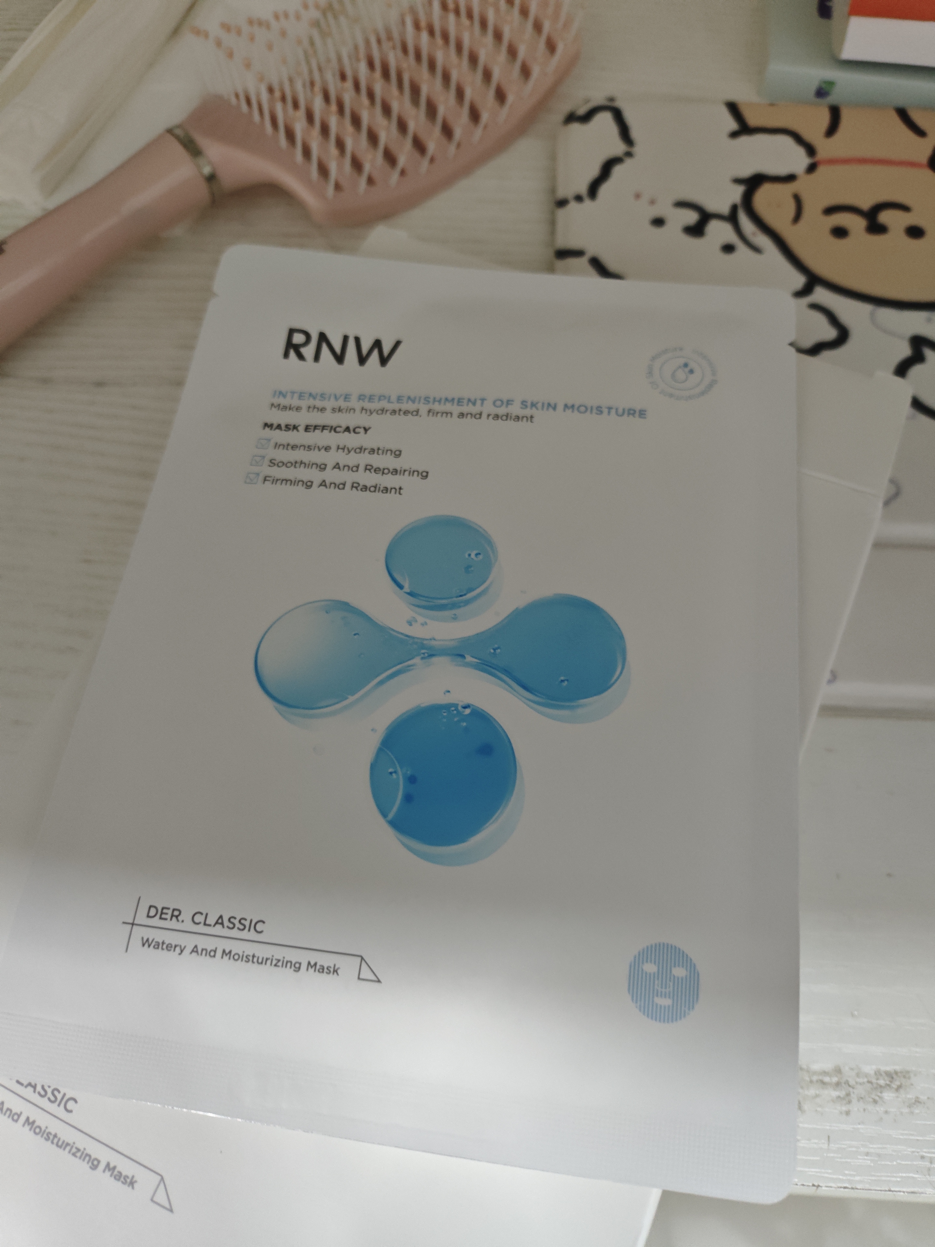 如薇（RNW）8D玻尿酸水光补水面膜10片熬夜面部保湿锁水积雪草精华送男女礼物 实拍图