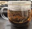 富光花茶杯 男女士茶水分离杯子 双层办公泡茶玻璃杯带把高硼硅水杯 实拍图
