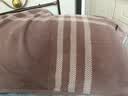 金号纯棉加厚加大枕巾吸汗透气亲肤枕头巾棕色1条 80*50cm 170g 实拍图