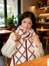 CRANTA KOMEIA围巾女秋冬季2026新款围脖女披肩加厚保暖生日礼物送女生女友 红配米 高级感送老婆女朋友实用高档 实拍图