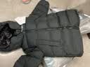 保姆鹅 【风墙】儿童羽绒服宝宝中长款护脸厚款外套保暖童装[NG2664] 炭黑 130 实拍图
