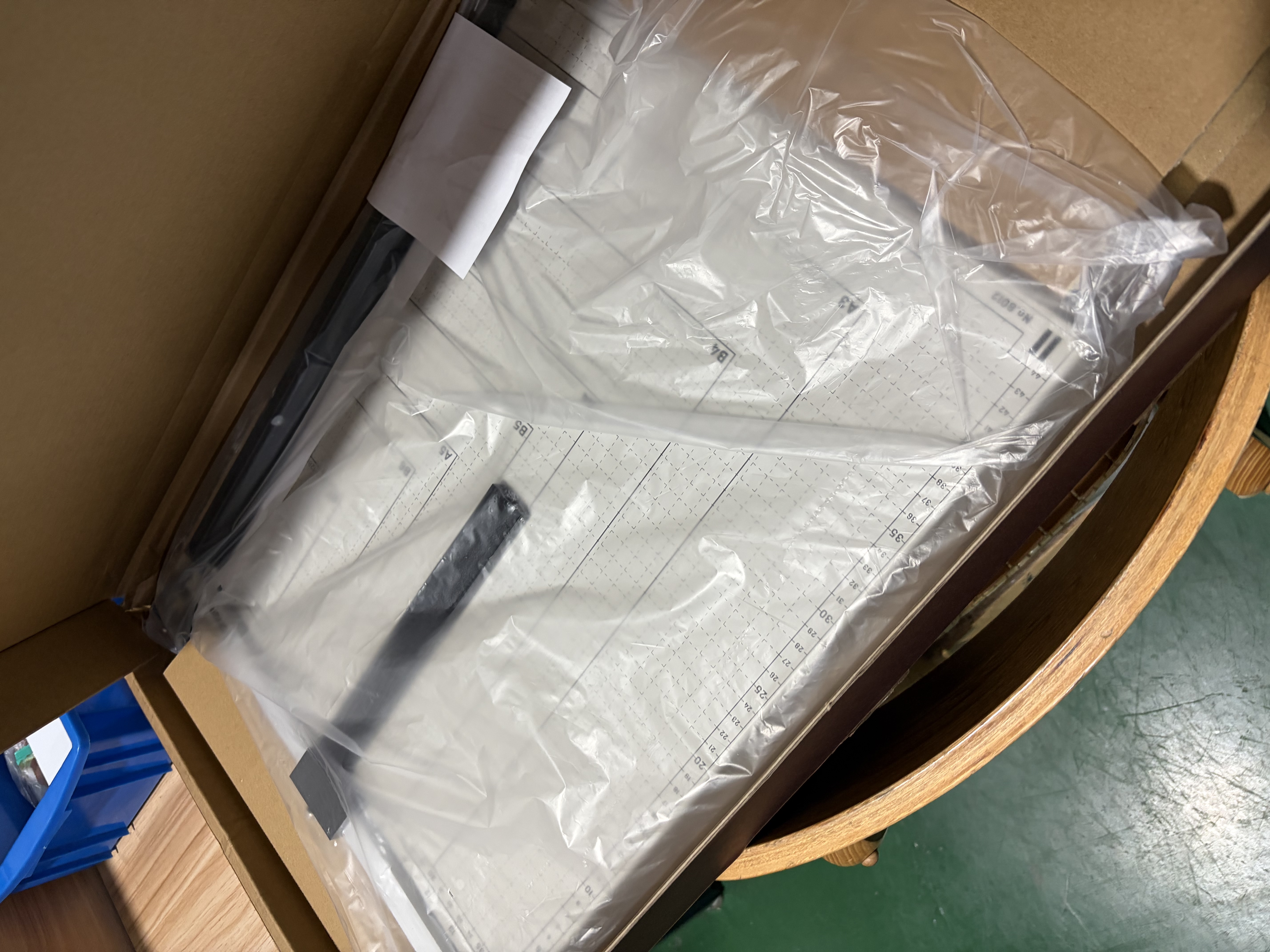 得力A3钢制切纸机 手动切纸刀办公家用小型照片裁剪器切割机切割小型闸刀铡刀裁纸专用 460×380mm 实拍图