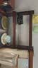 喻品实木防尘杯架收纳柜置物架桌面展示架餐桌杯架ZW273三层胡桃色42 实拍图