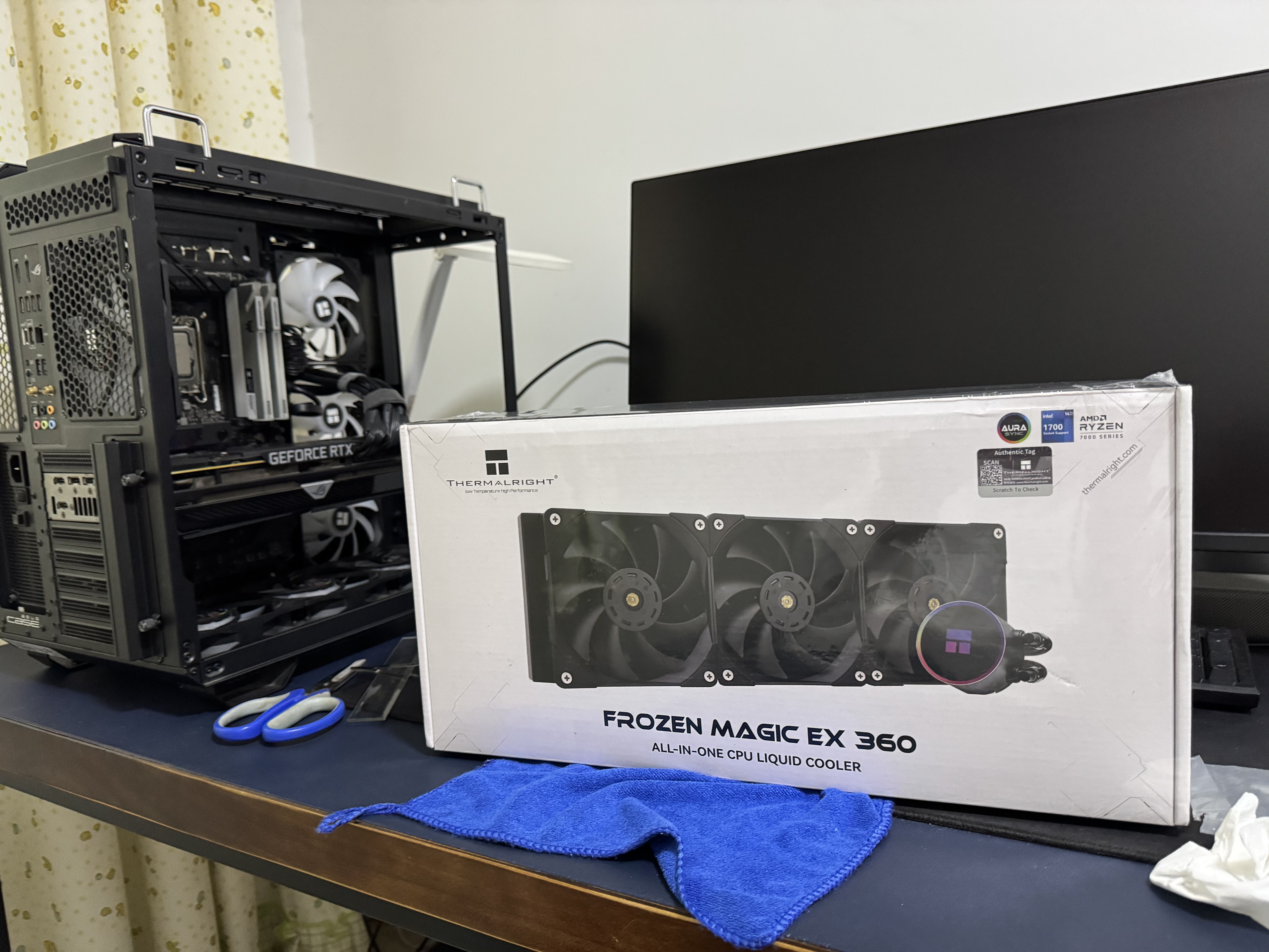 利民（thermalright）Frozen Magic EX 360冰封幻境 一体式水冷散热器 多平台全金属扣具 ARGB冷头 FM EX 360 实拍图
