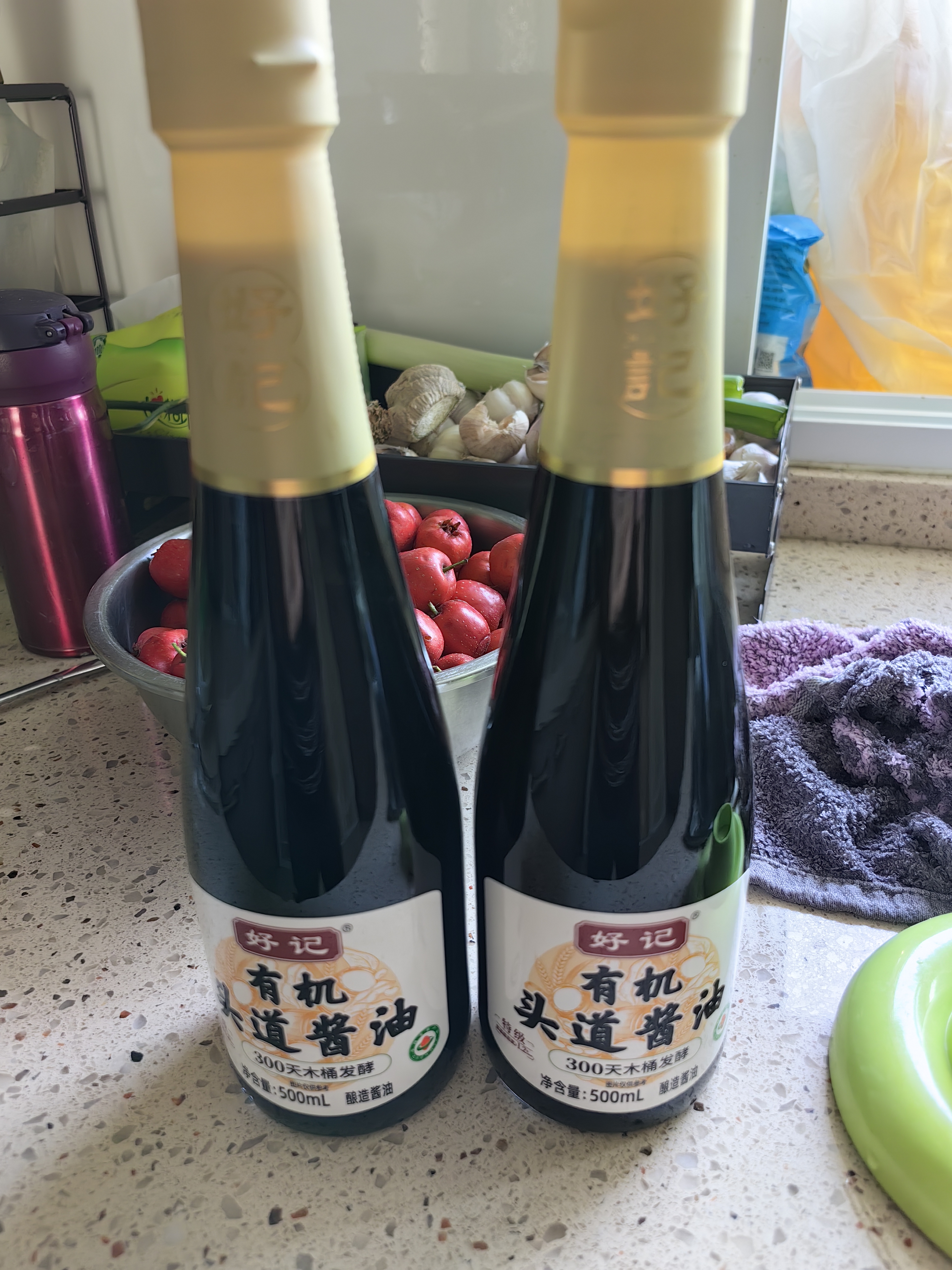 好记有机特级酱油头道酱油0添加0防腐剂传统木桶酿造家用调料组合套装 有机头道酱油500ml*2瓶 实拍图