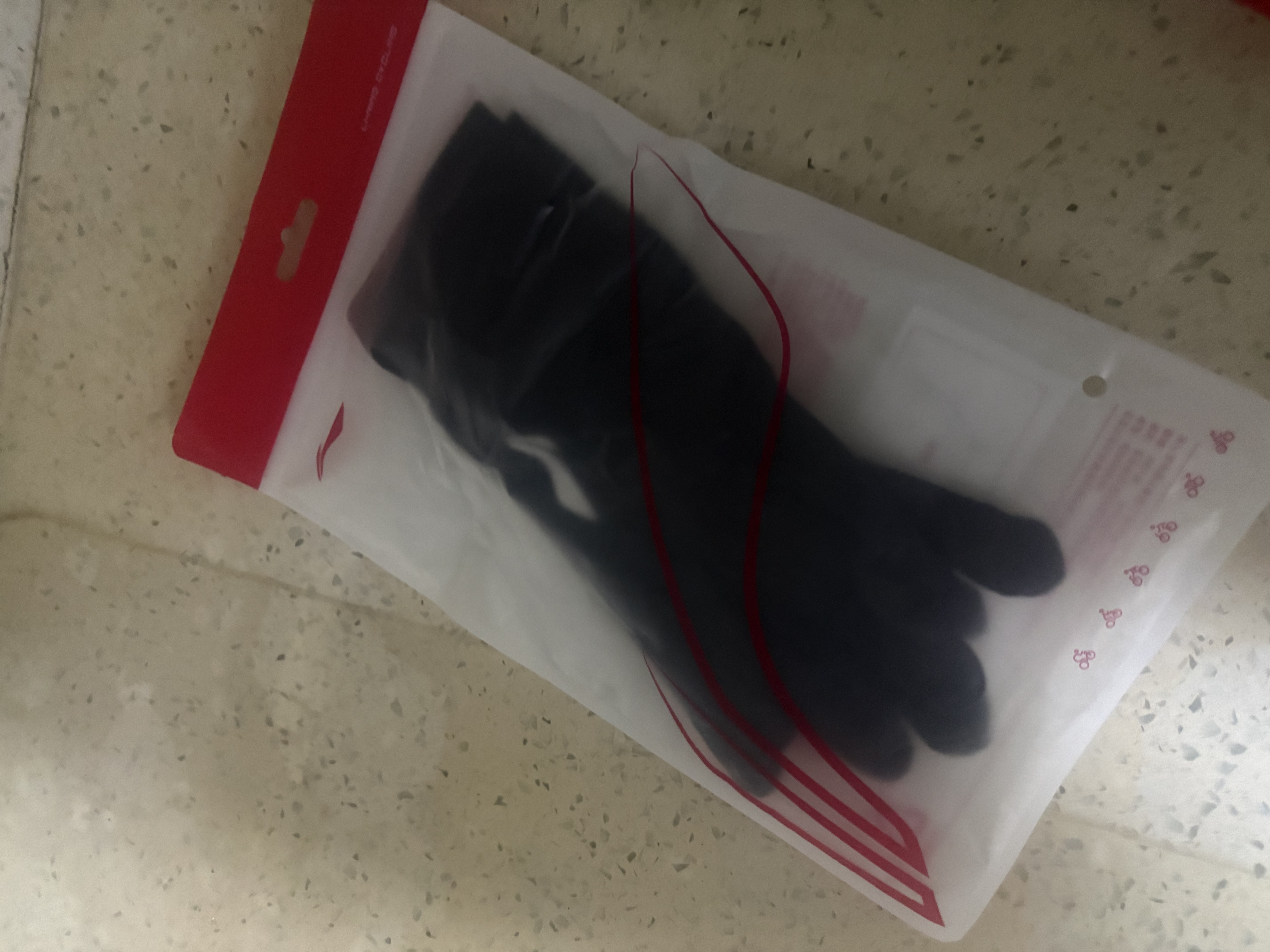 李宁（LI-NING）骑行手套冬季男女登山保暖加绒电动摩托自行车手套防冻防寒风滑雪 实拍图
