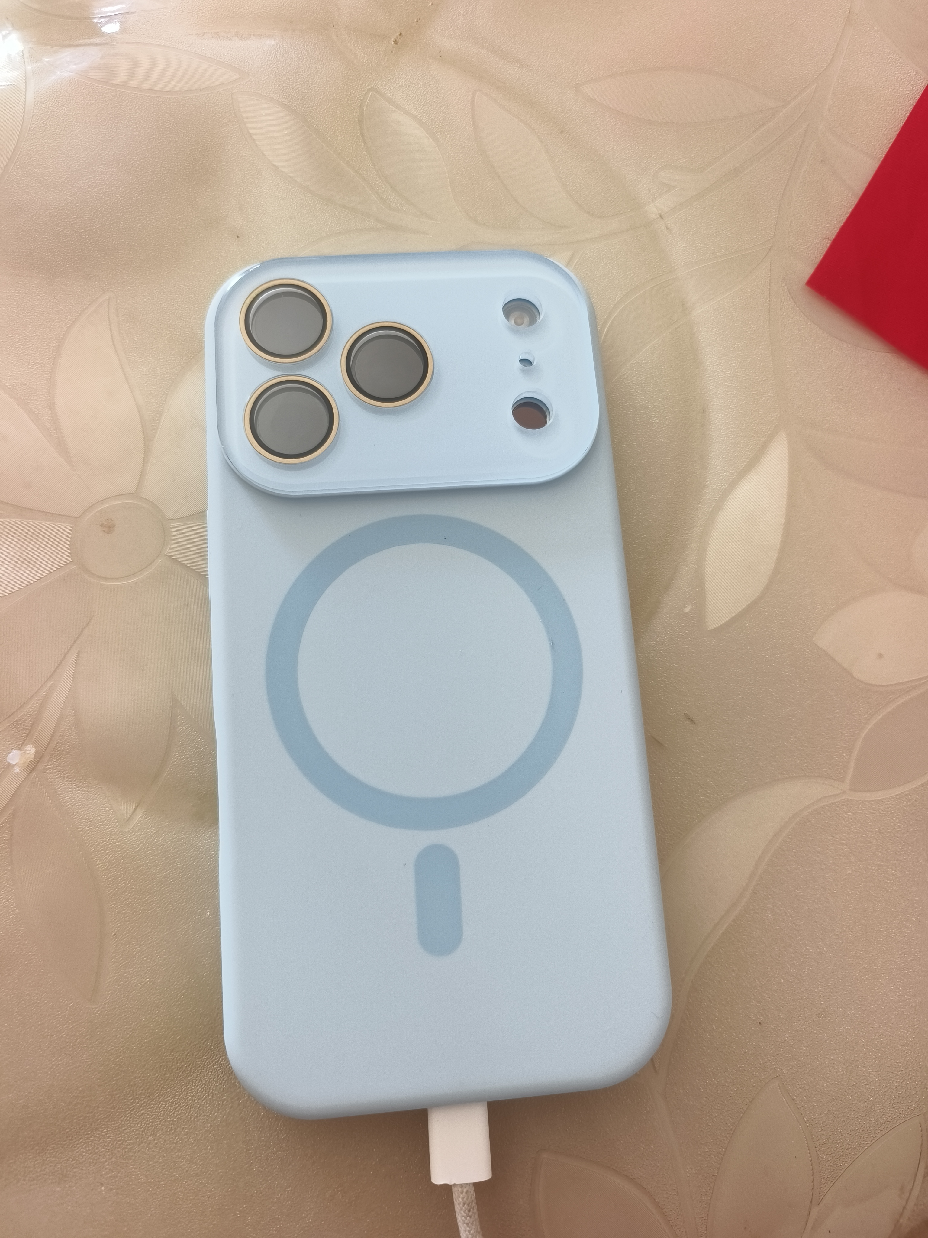 蓝妮子适用 苹果18promax手机壳 iphone18pro max手机壳苹果17pro手机壳苹果17promax手机壳磁吸液态硅胶 相机按键全包【远峰蓝】自带镜头膜 苹果17Pro 实拍图
