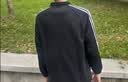 adidas休闲舒适三条纹立领夹克外套卫衣男装秋季阿迪达斯轻运动 黑色/白（推荐选大一码）   M 实拍图