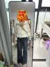 坦博尔羽绒服女短款连帽显瘦小个子女士羽绒面包服530360D 知春米 160  实拍图