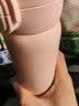 哈尔斯（HAERS）保温杯水杯男女生316L不锈钢吸管杯上学便携杯子 粉500ml 实拍图