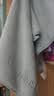 名创优品（MINISO）成人毛巾洗脸家用比纯棉全棉吸水速干女洗澡珊瑚绒干发巾 蓝+米白 实拍图
