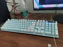 银雕(YINDIAO) K500键盘彩包升级版 机械手感 游戏背光电竞办公USB外接 全尺寸 蓝白双拼白光有线键盘 实拍图
