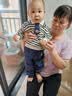 班喜迪男童套装秋装2026新款帅气宝宝卫衣婴儿束脚裤秋冬儿童衣服小童装 藏青色 90 实拍图
