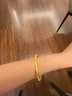 芯奢古法传承卷草纹手镯女士越南仿沙金实心结婚假三金情人节生日礼物 卷草纹传承手镯56 （90-100斤） 实拍图