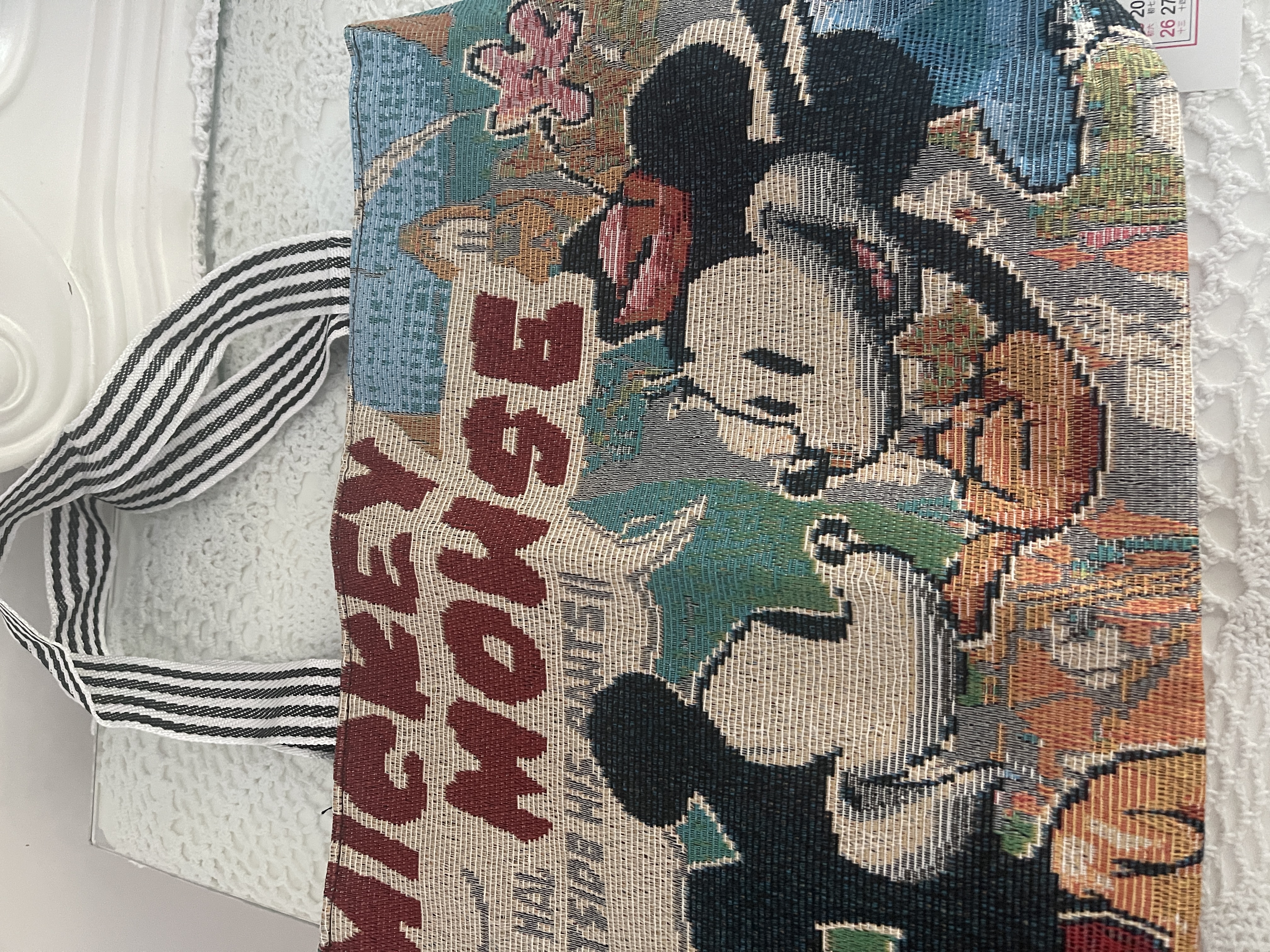 【物超所值】时尚休闲帆布包女单肩包上班托特包帆布袋卡通包包 米老鼠 大包 实拍图