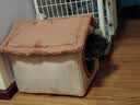阿柴与猫封闭式猫窝大房子小型犬狗窝睡觉猫狗屋可拆洗四季通用宠物窝 实拍图