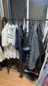 全品屋衣架落地立式衣帽架挂衣架卧室专用晾衣架挂衣服置物架客厅阳台 曜石黑【单层100】 实拍图