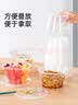 特美居（temeiju）一次性饭盒圆形透明餐盒加厚带盖野餐打包盒水果便当盒50套1000型 实拍图