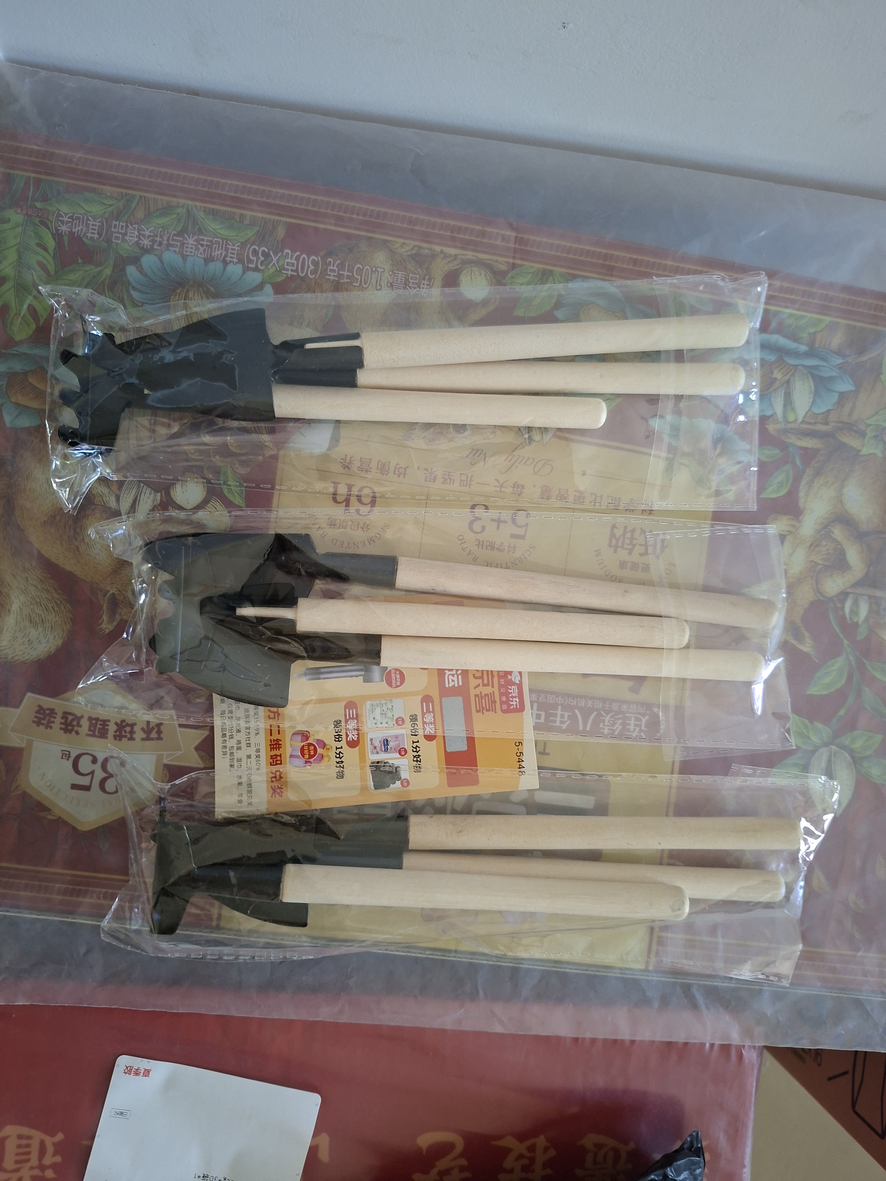赶海工具种花家用种菜养花园艺松土花铲盆栽花艺种植工具3件套铲 大号园艺铲3件套1套 实拍图
