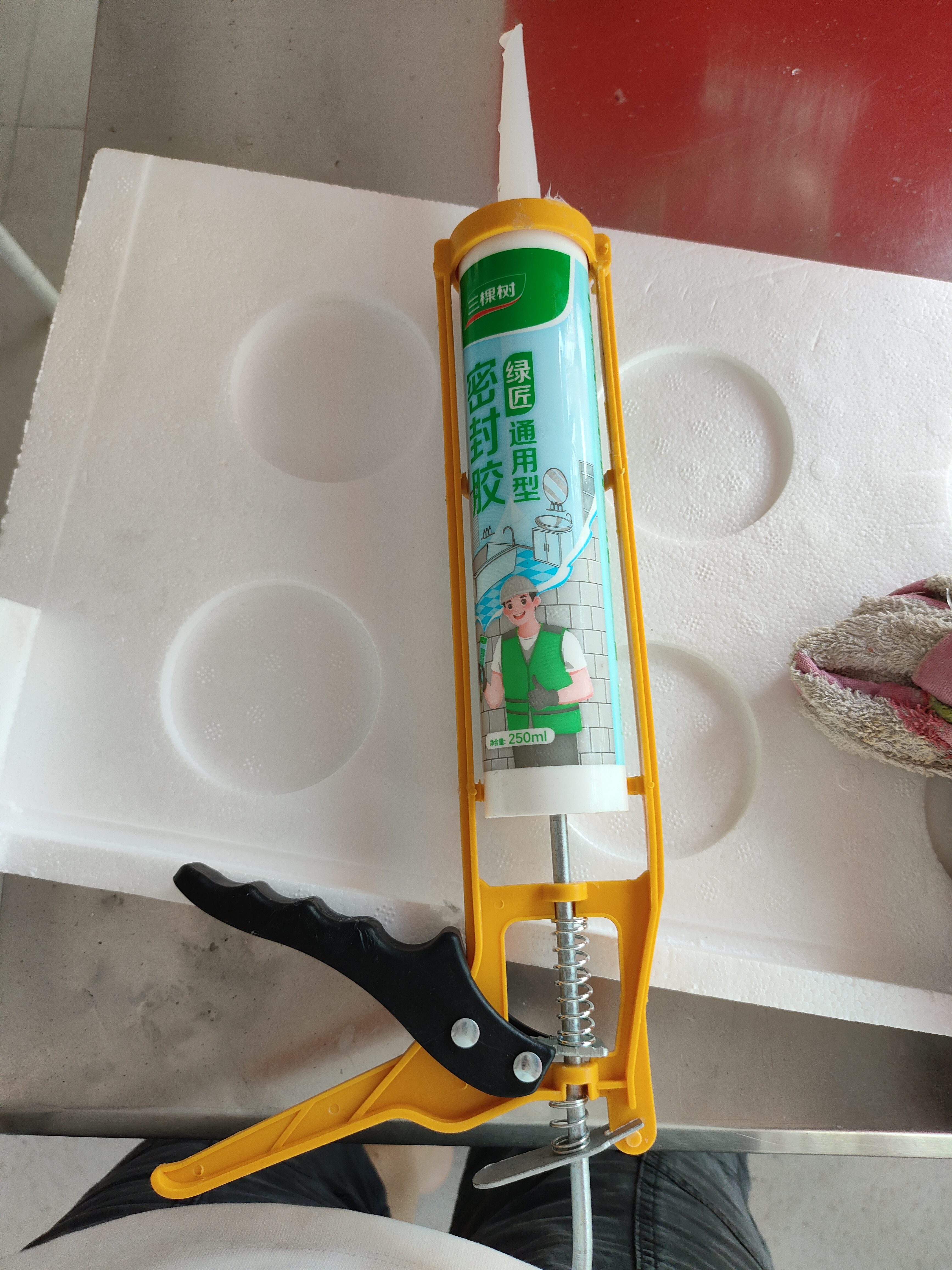 三棵树漆（SKSHU）三棵树玻璃胶 厨卫防水防霉密封胶美容胶中性硅胶洗手台马桶封边 360多功能-透明250ml 实拍图